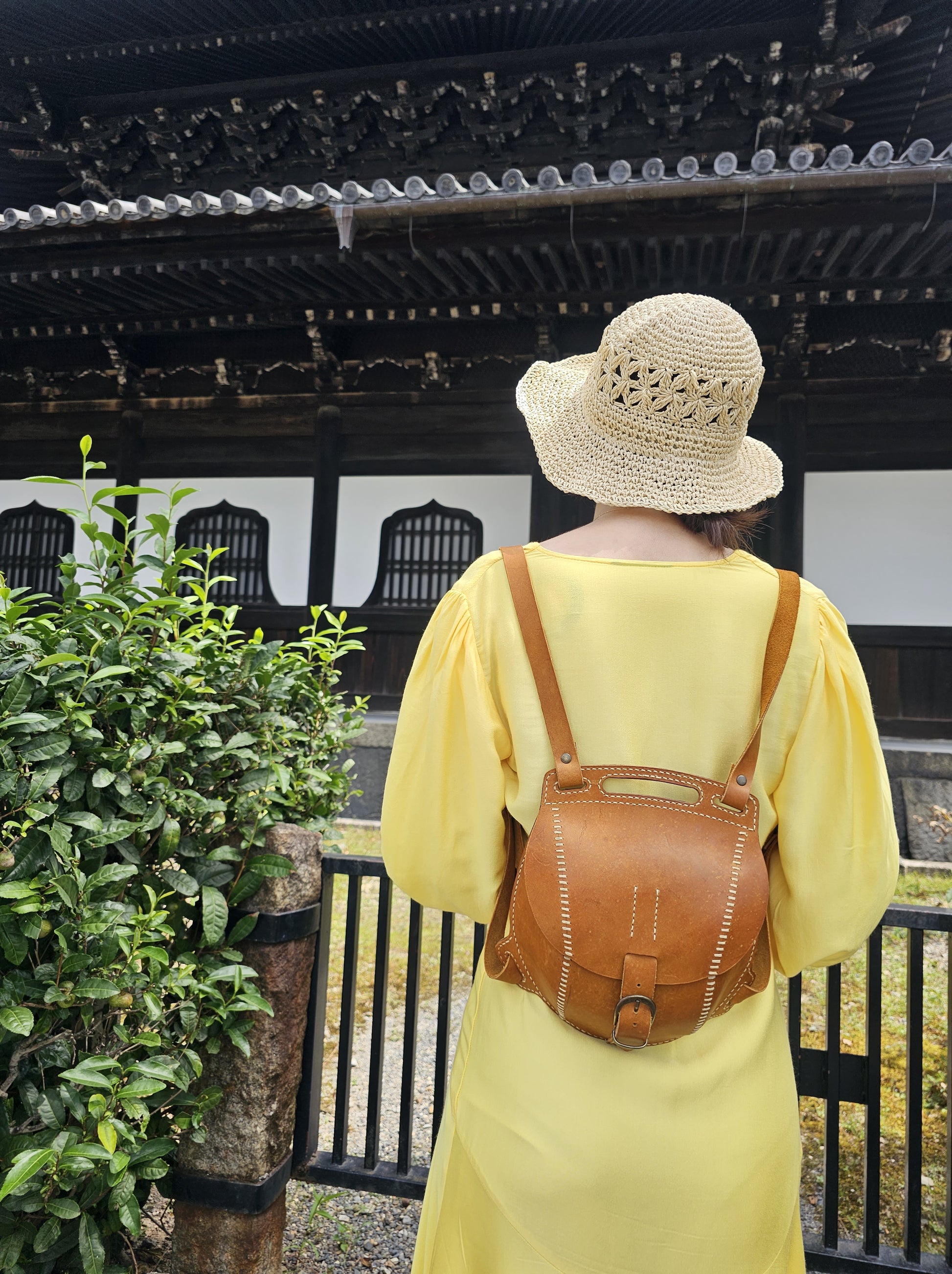 Handmade Leather Backpack - Small